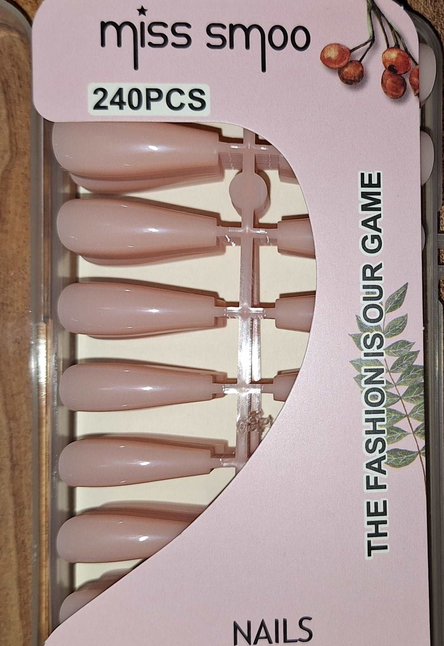 DIY Coffin Shaped Soft Gel Cover Pink Nails - 240pcs