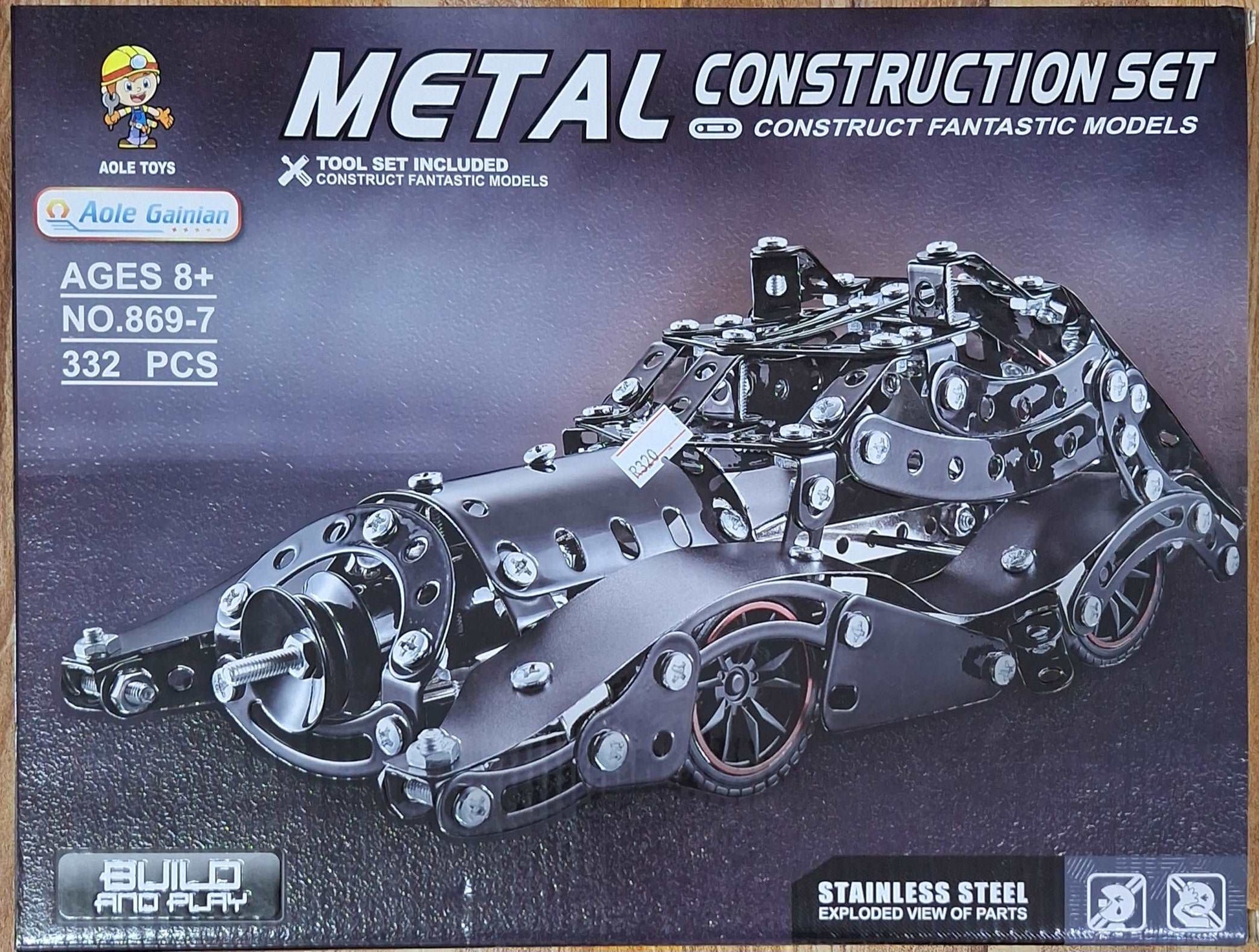 Diy 332pcs Metal Futuristic Car Model