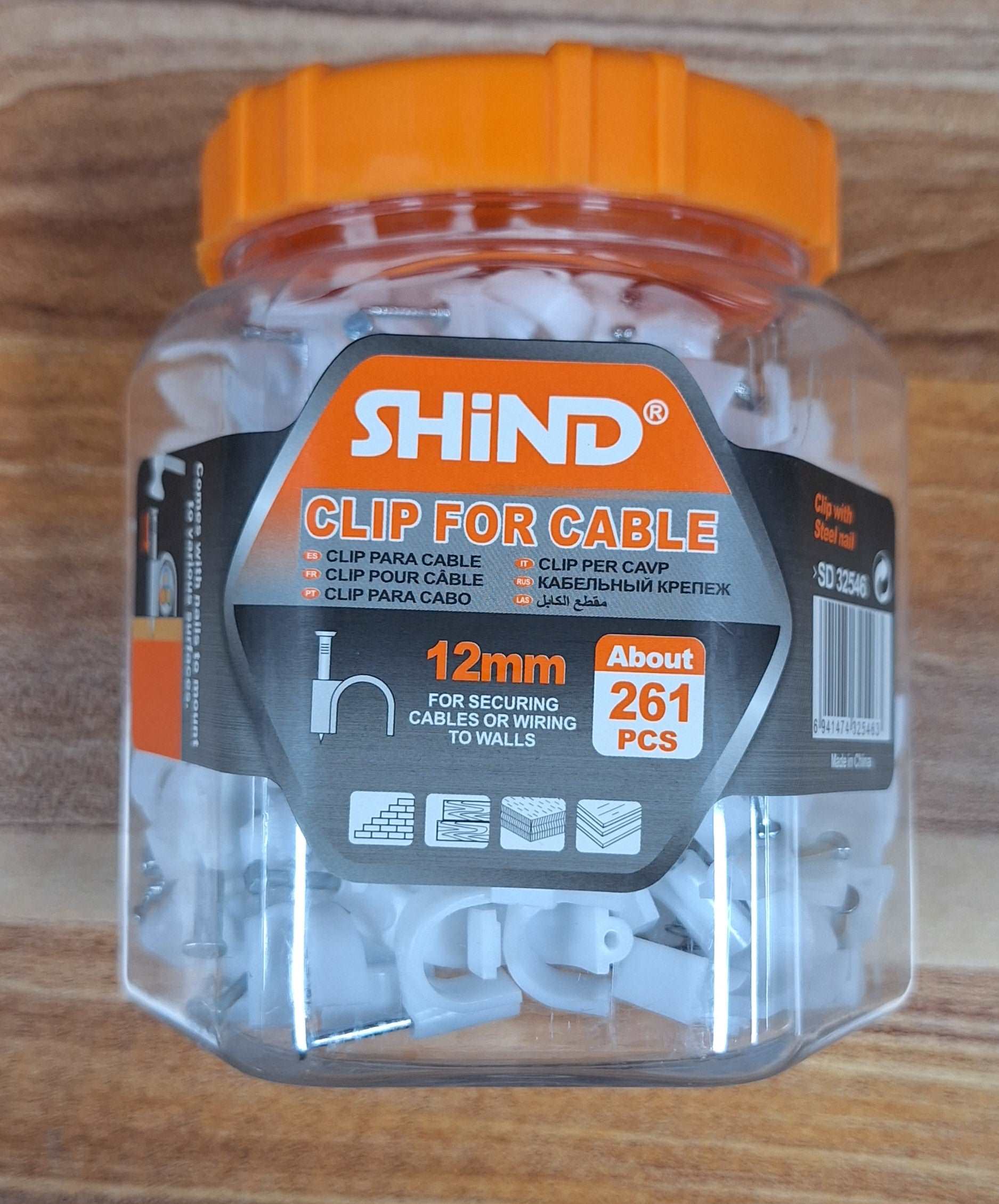 Shind Clips For Cable 12mm