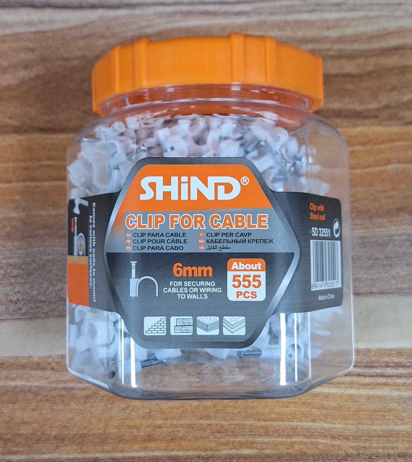 Shind Clips For Cable 6mm