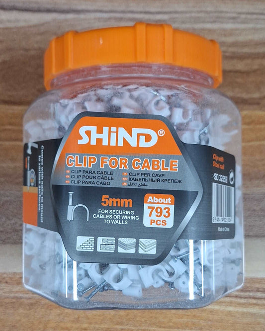 Shind Clips For Cable 5mm