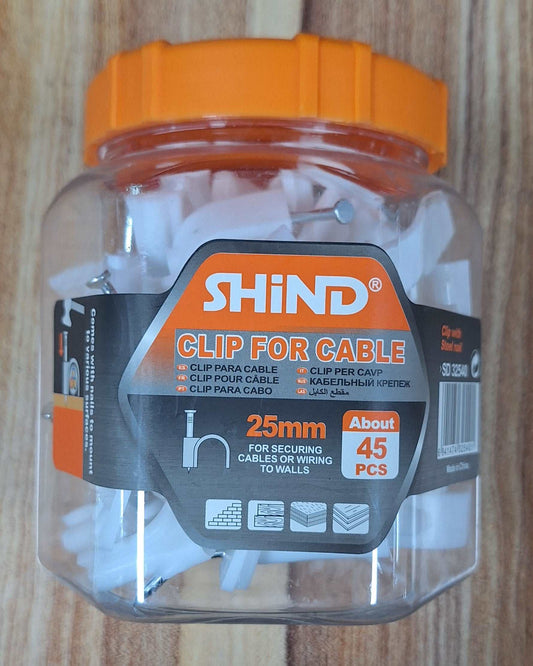 Shind Clips For Cable 25mm