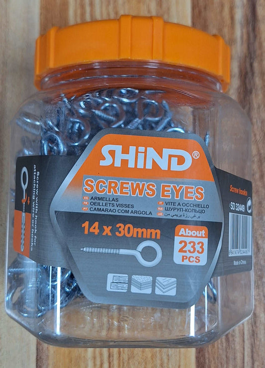 Shind Screw Eyes (14x30mm)