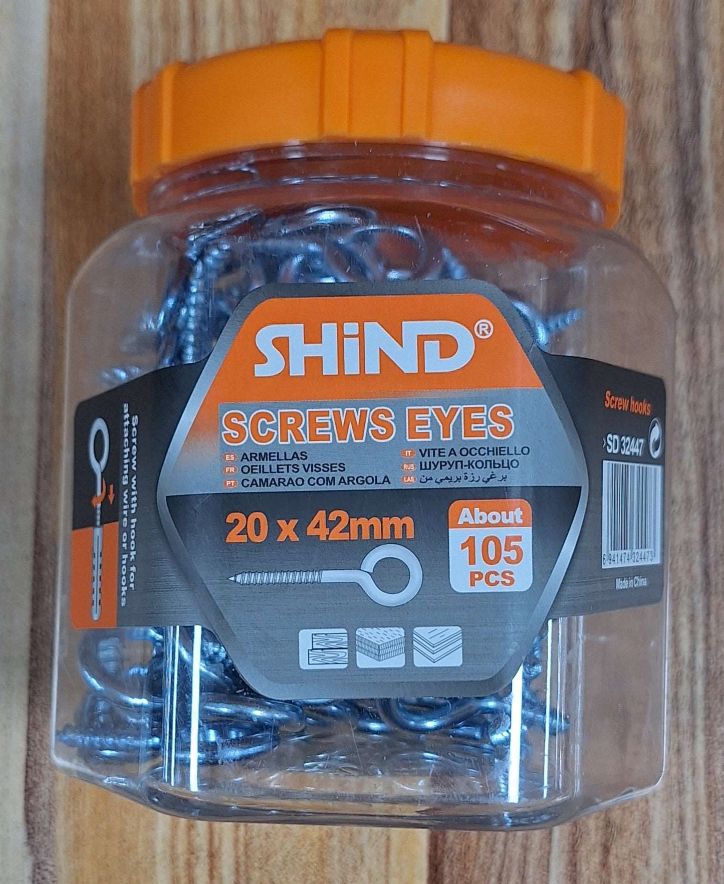 Shind Screw Eyes (20x42mm)