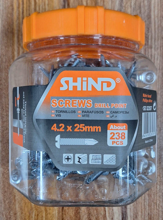 Shind Drill Point Screws (4.2x25mm)