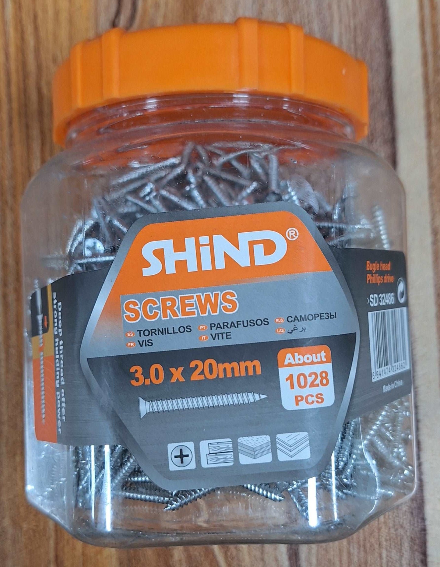 Silver Shind Screws (3.0x20mm)