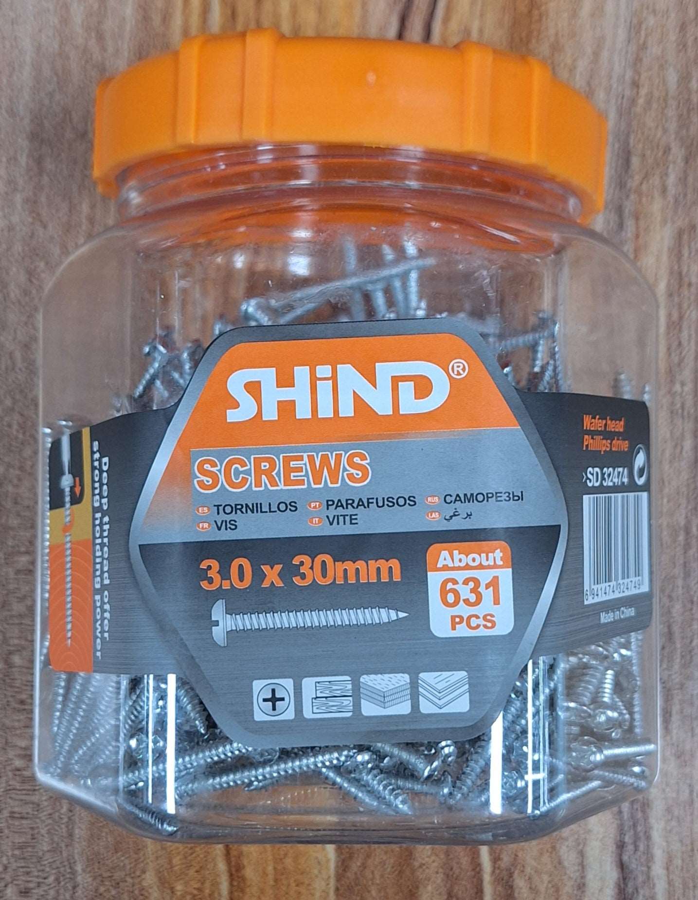 Silver Shind Screws (3.0x30mm)