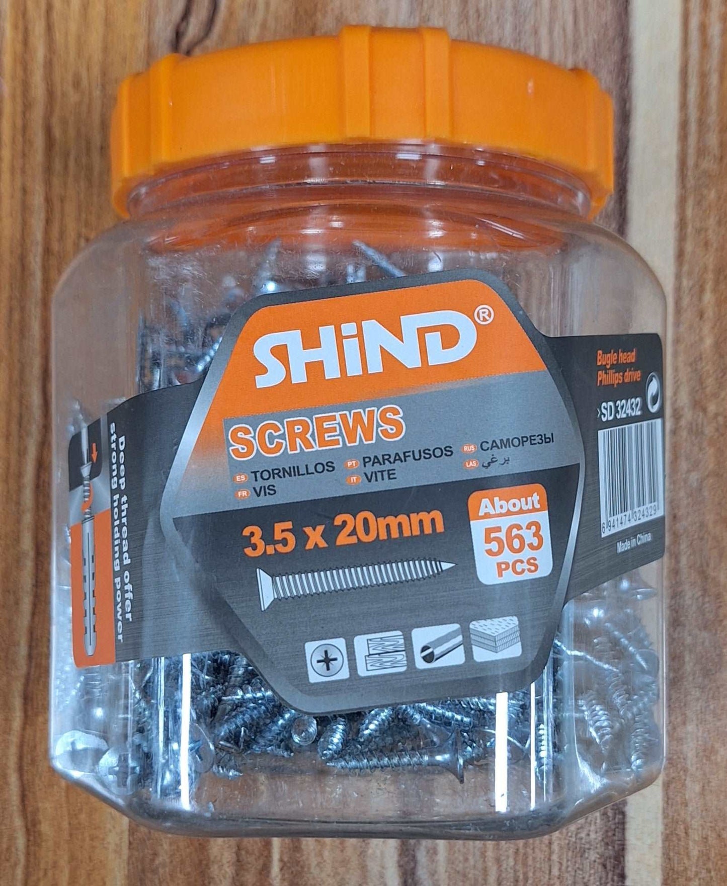 Silver Shind Screws (3.5x20mm)