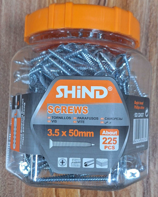 Silver Shind Screws (3.5x50mm)