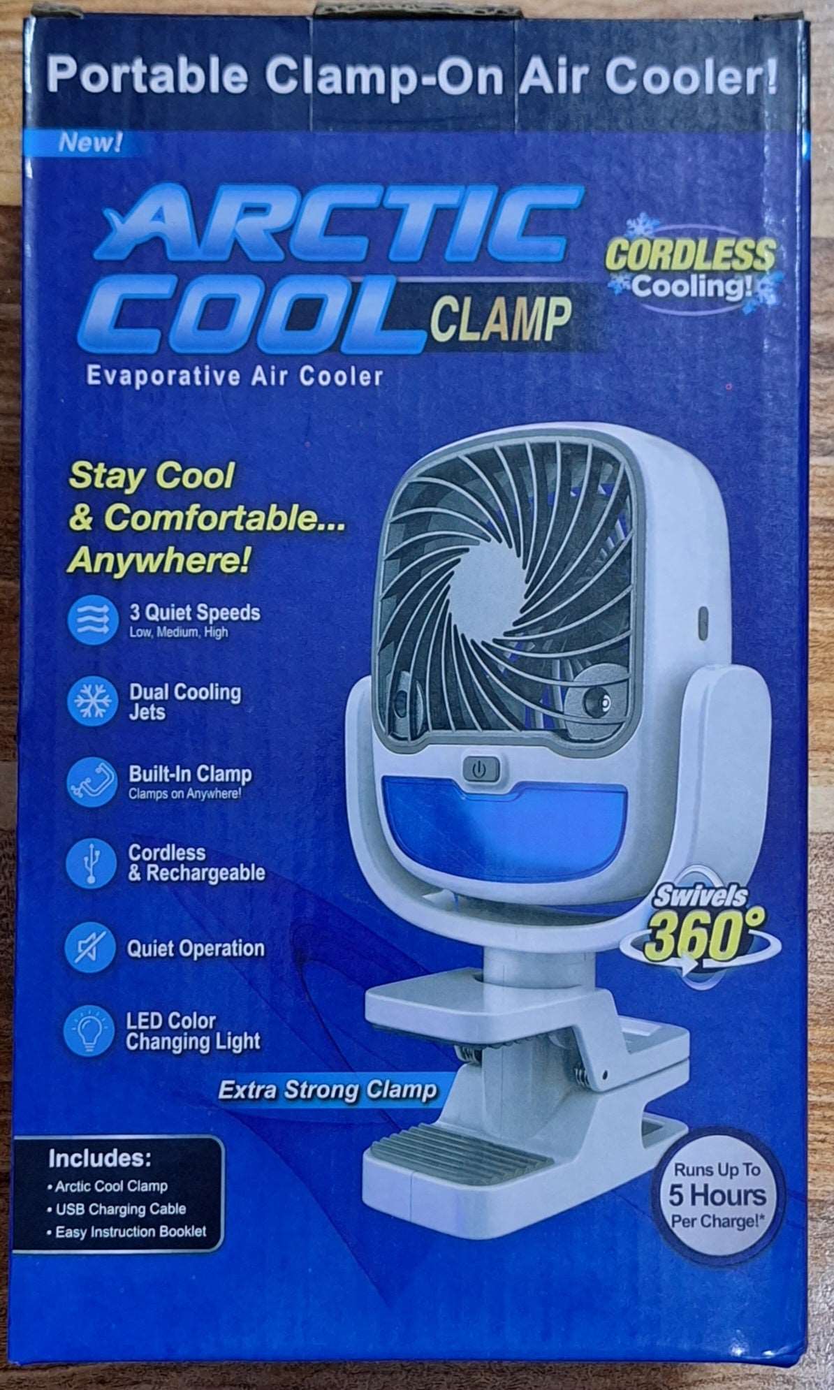 Portable Rechargeable  Clamp-on Fan