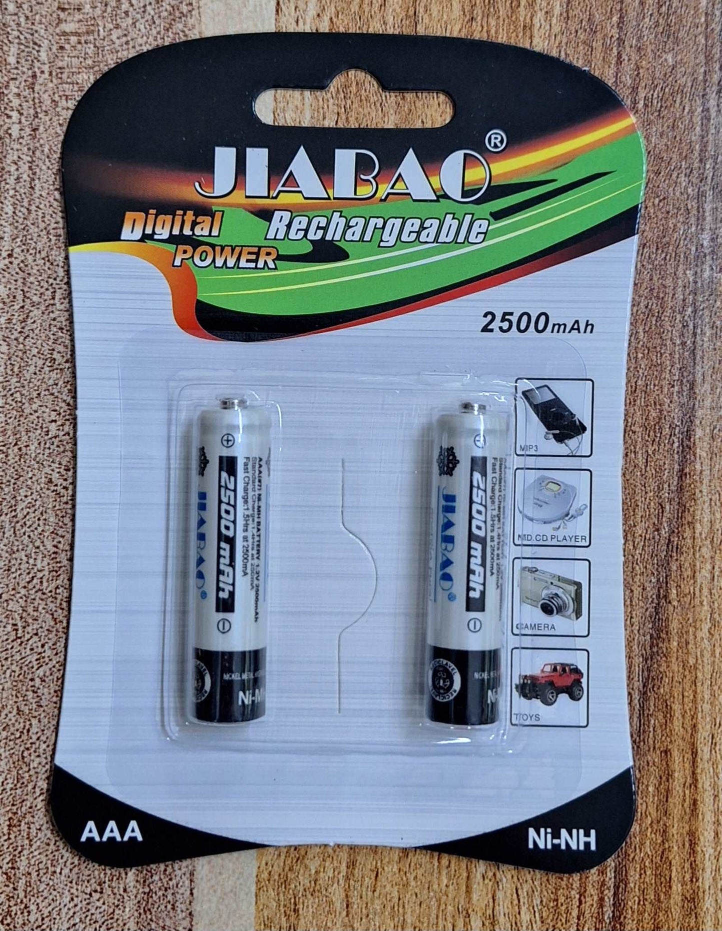 Jiabao 1.2v 2500mAh AAA Batteries