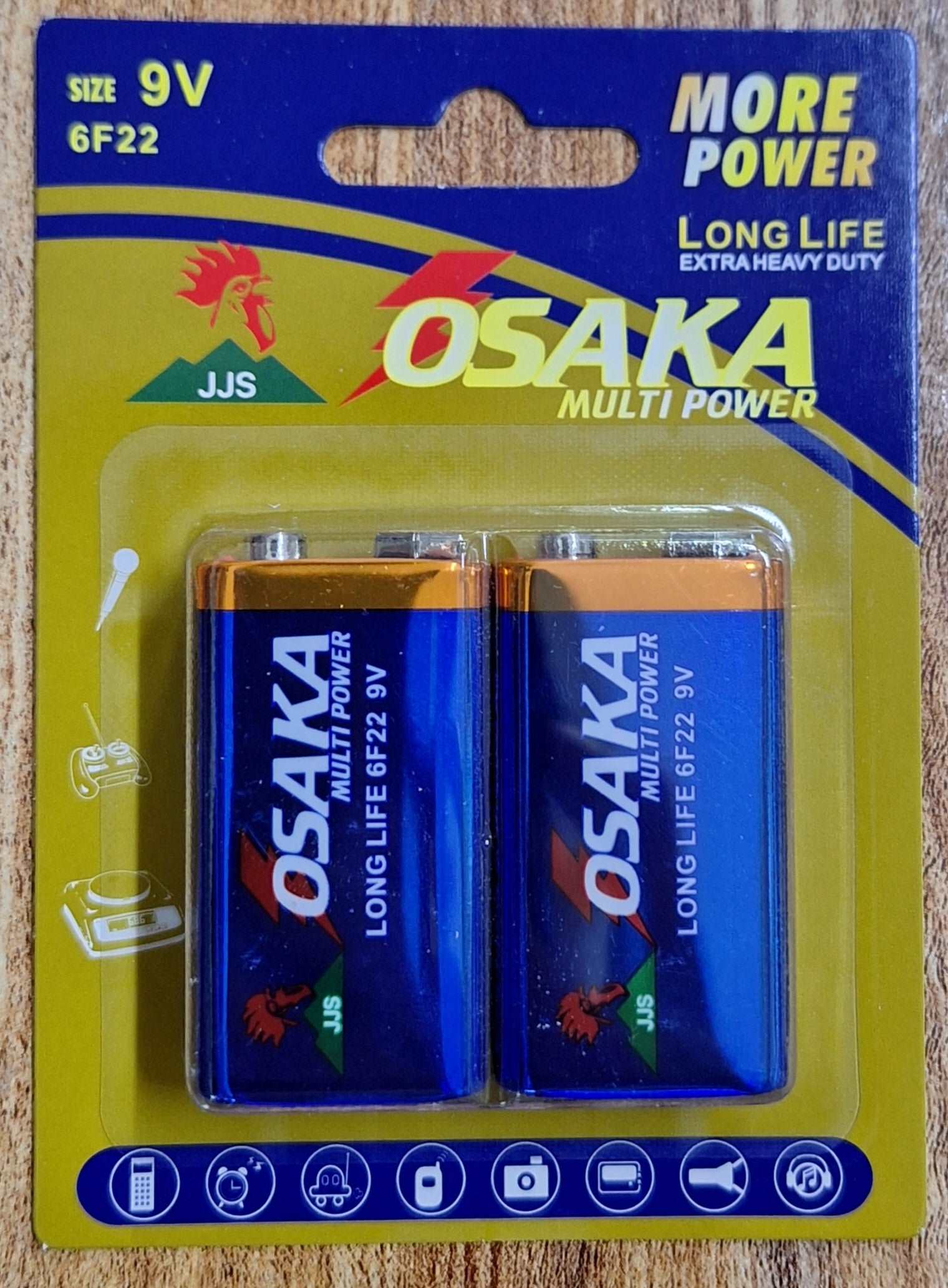 9v Long Life Osaka Batteries