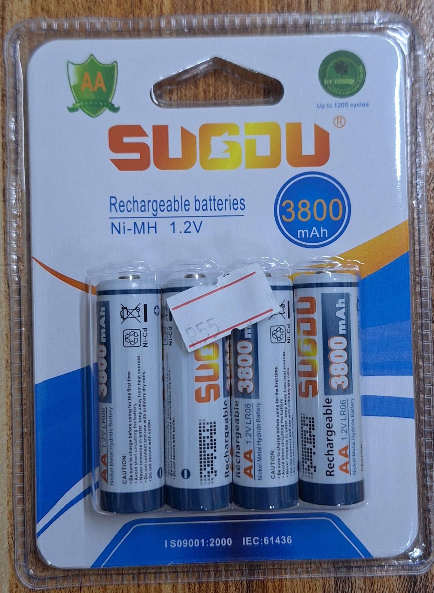 3800mAh Ni-MH 1.2v Rechargeable Batteries