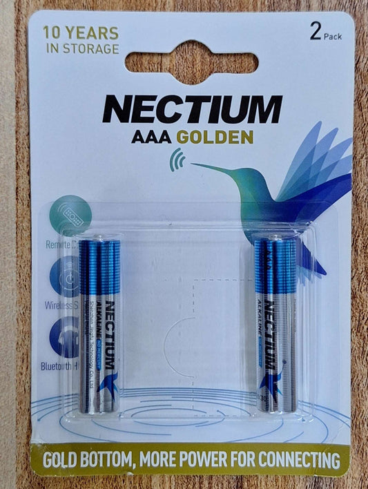 Nectium AAA 1.5V Battery With Gold Bottom