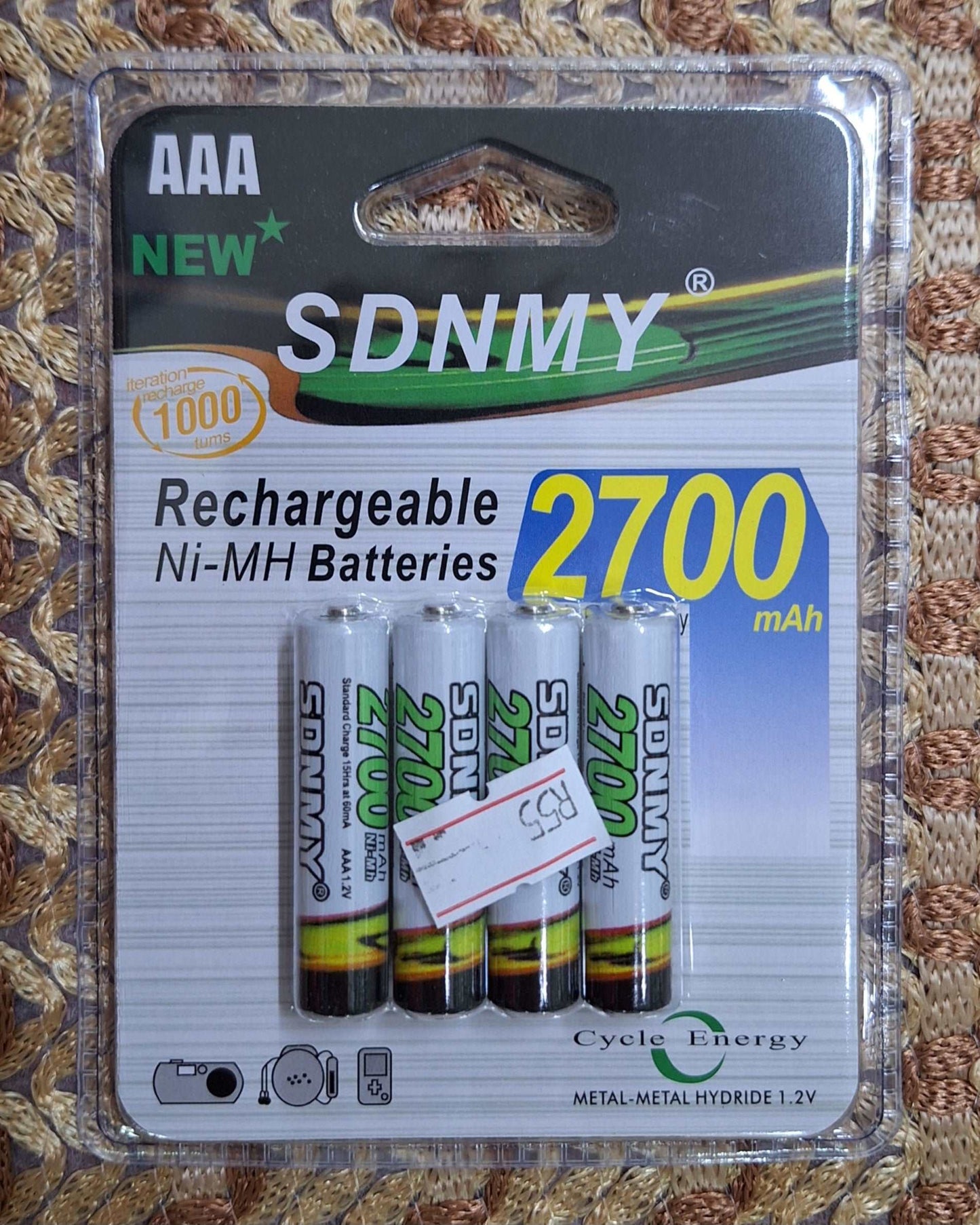 SDNMY AAA 2700mAh 1.2V  Rechargeable Ni-MH Batteries