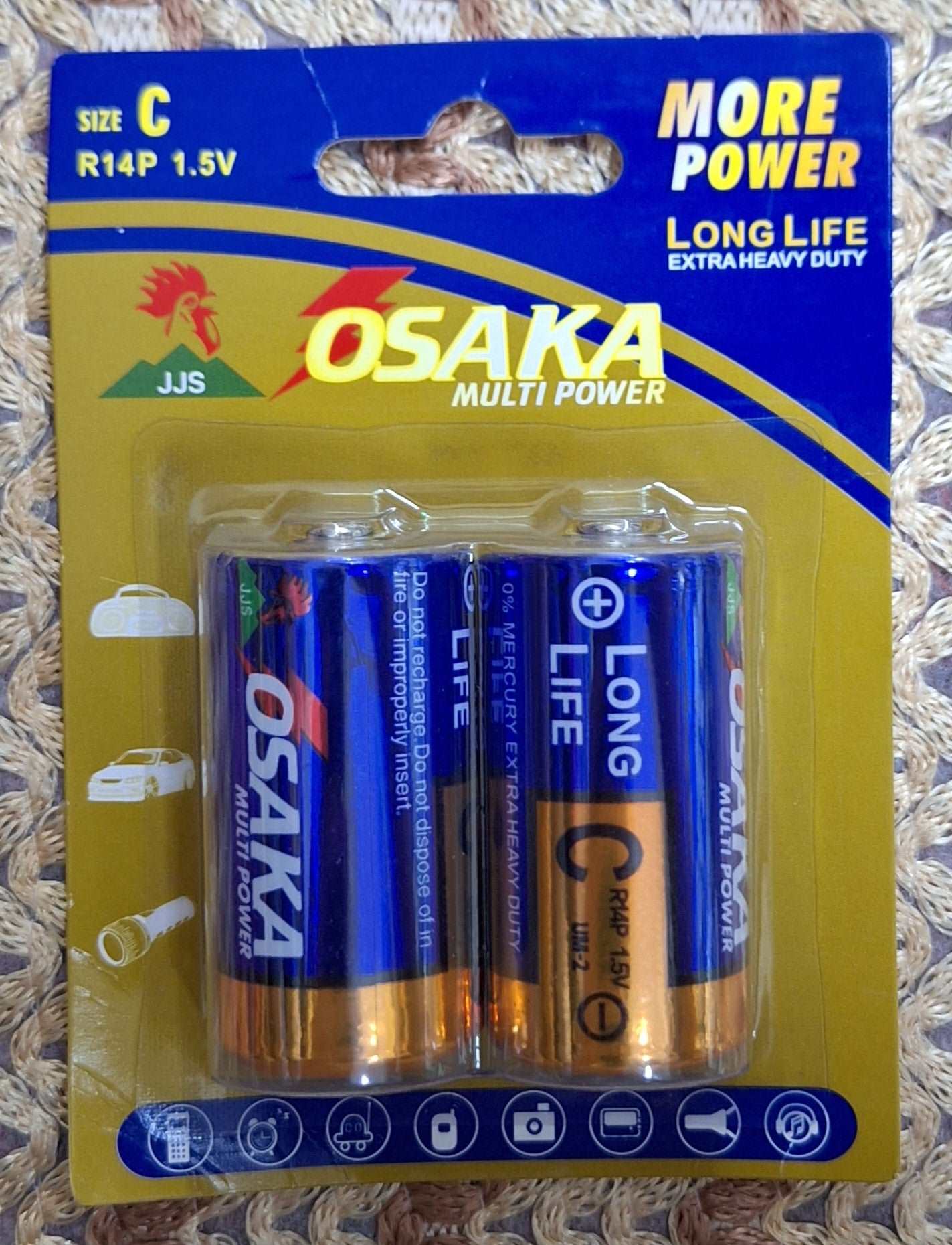 Size C 1.5V Osaka Batteries