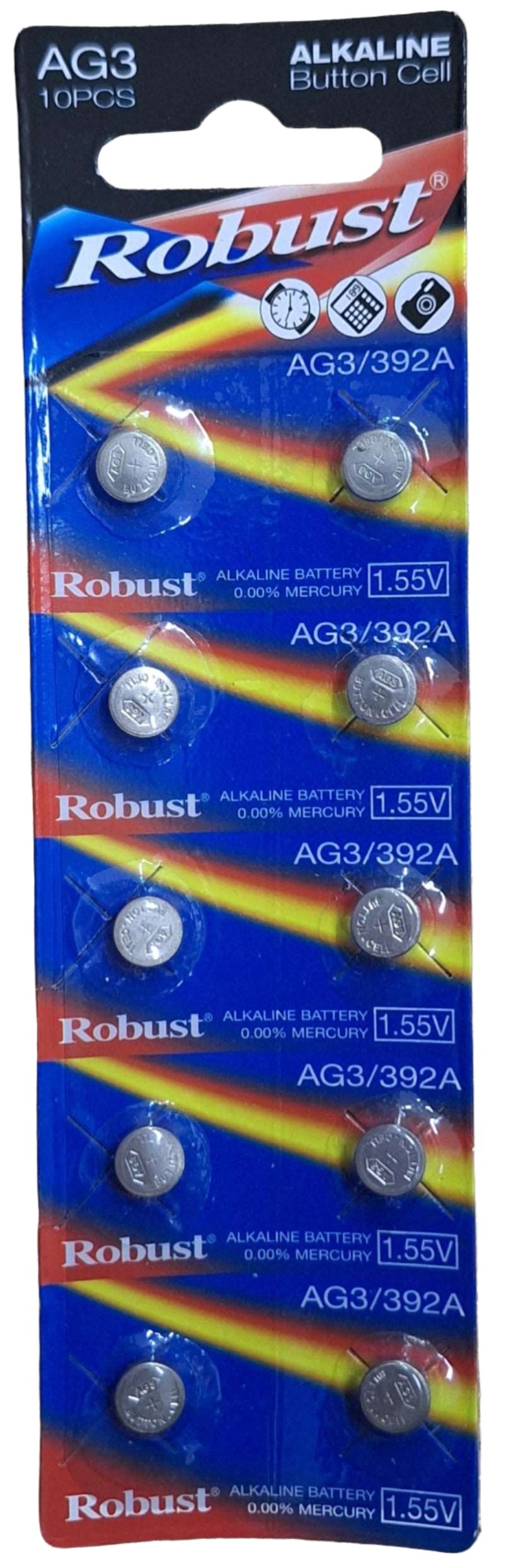 Robust AG3/392A 1.55V Alkaline 10pcs