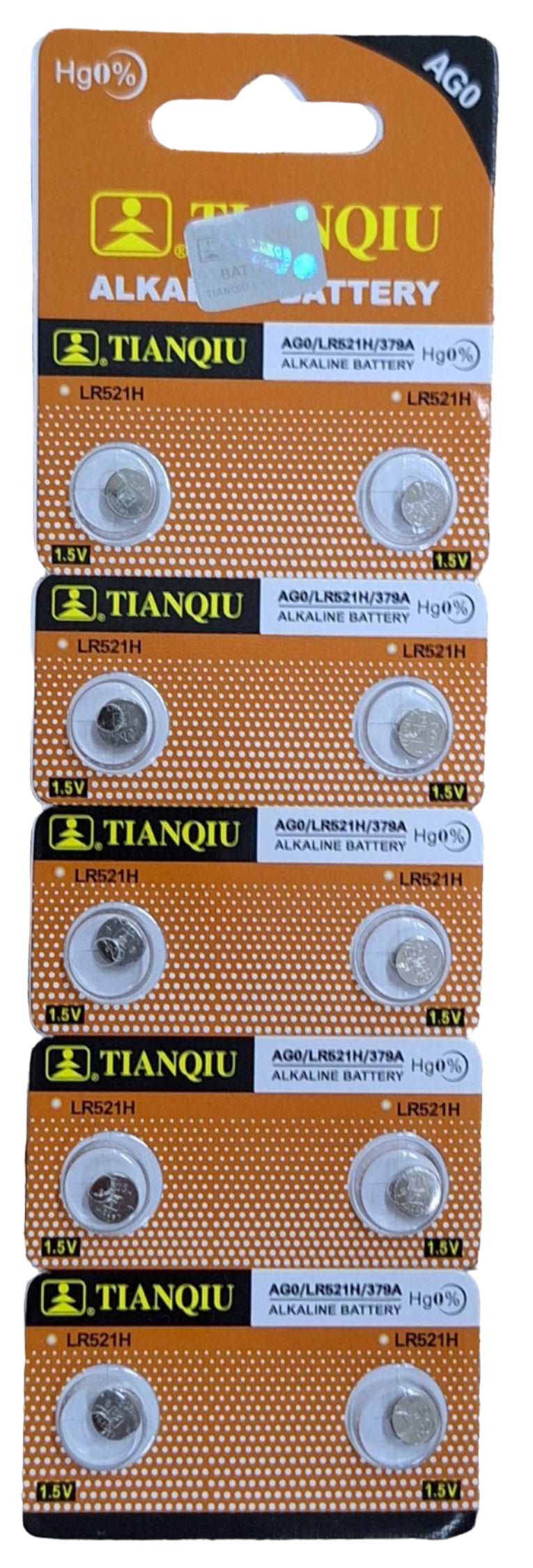 Tianqiu AG0 LR521H 1.5v Alkaline Batteries