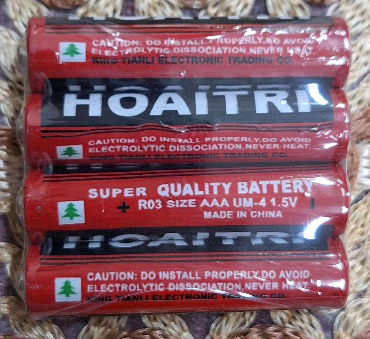 Bulk 10 pack Hoaitri AAA 1.5V