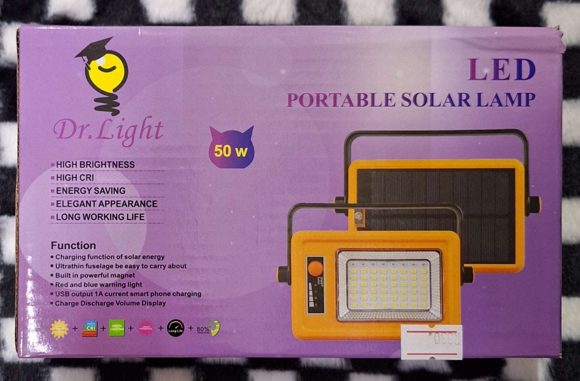 DR Light 50w LED Portable Solar Lamp