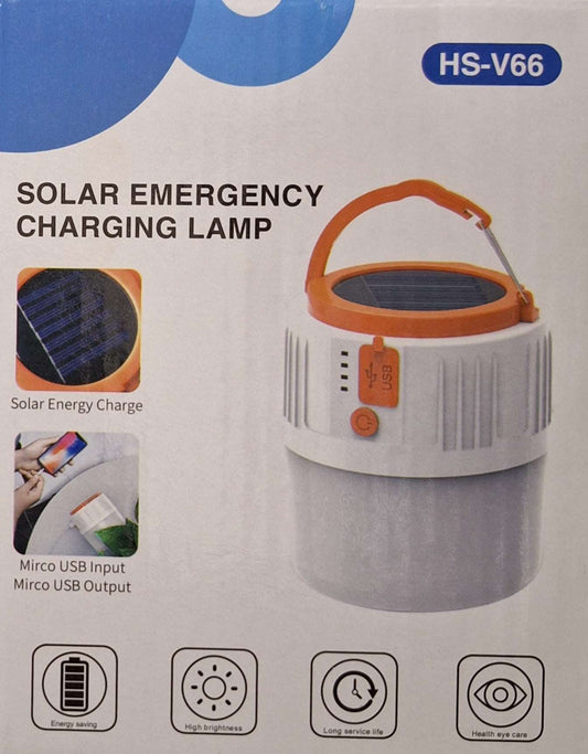 Solar Charging Remote Controlled Emergency LED lamp