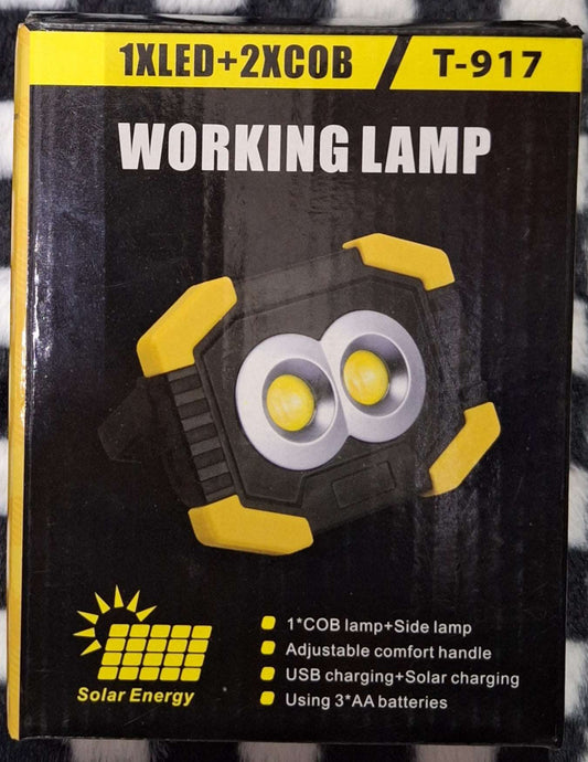 Solar+USB Dual Cob LED Work Lamp