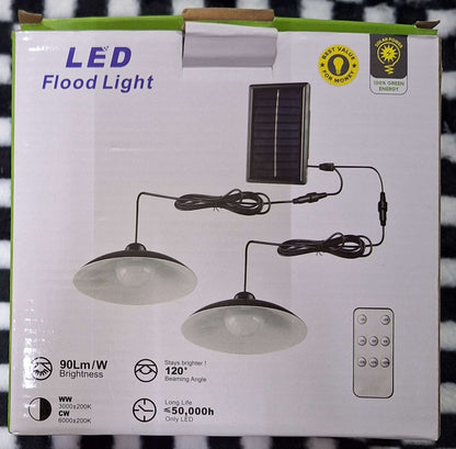 Solar Charged Indoor LED Lights with Remote