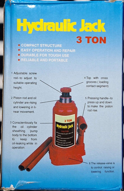 3 Ton Hydraulic Bottle Jack