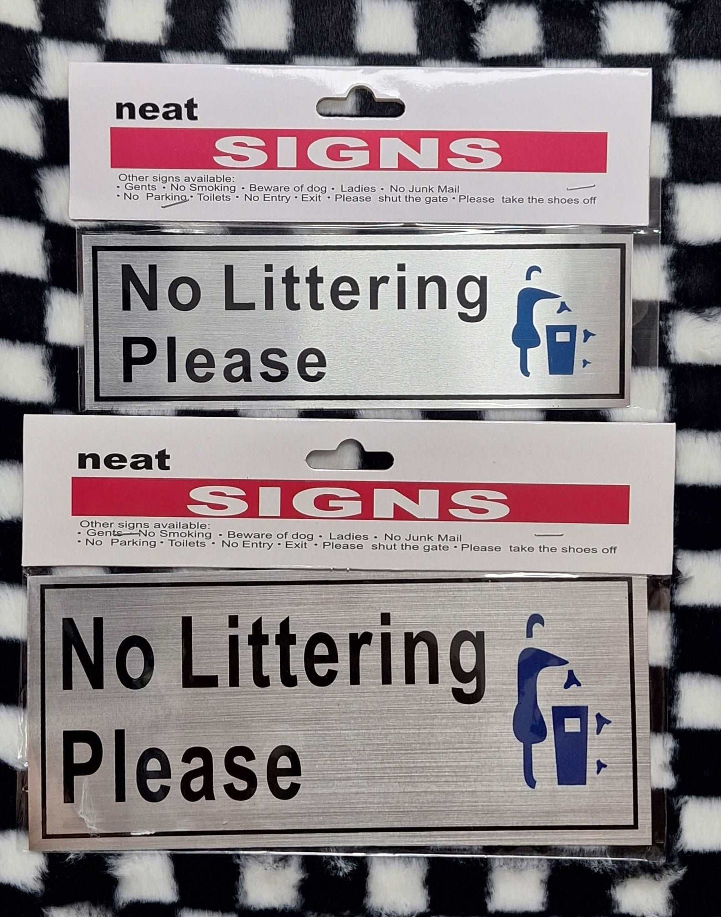 No Littering Please - Metal Sign