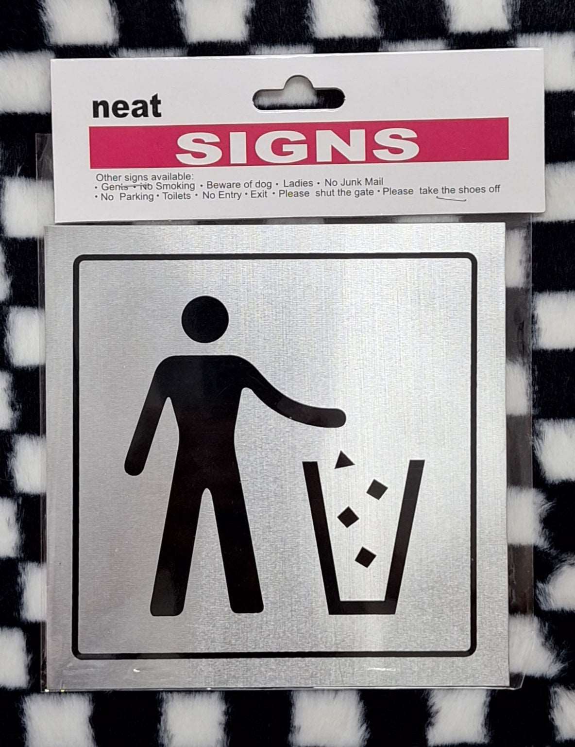 Bin It Metal Sign