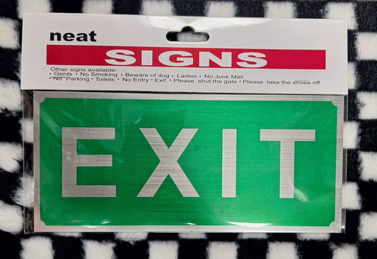 Exit Metal Sign