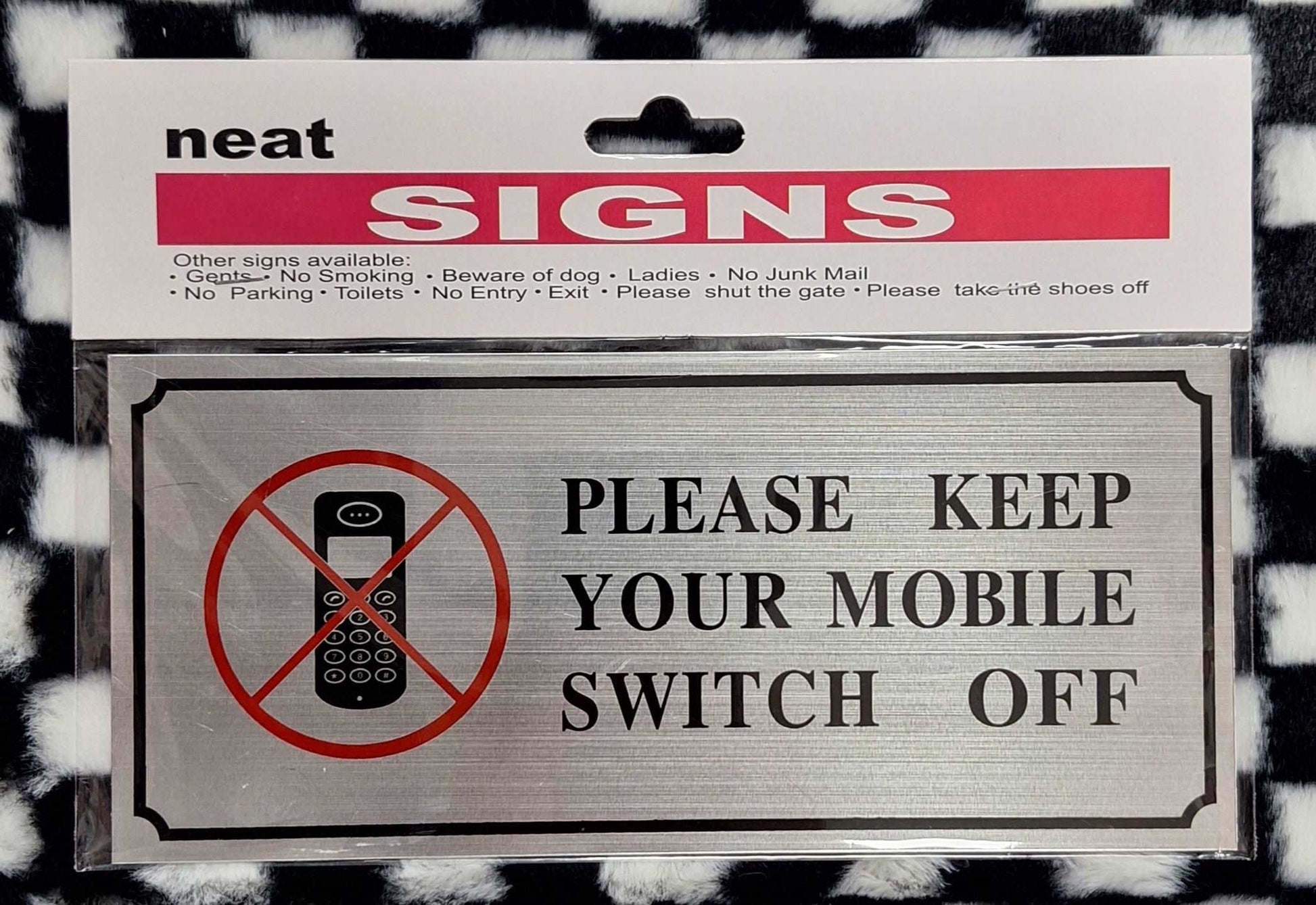 Please Keep Your Mobile Switched Off Metal Sign