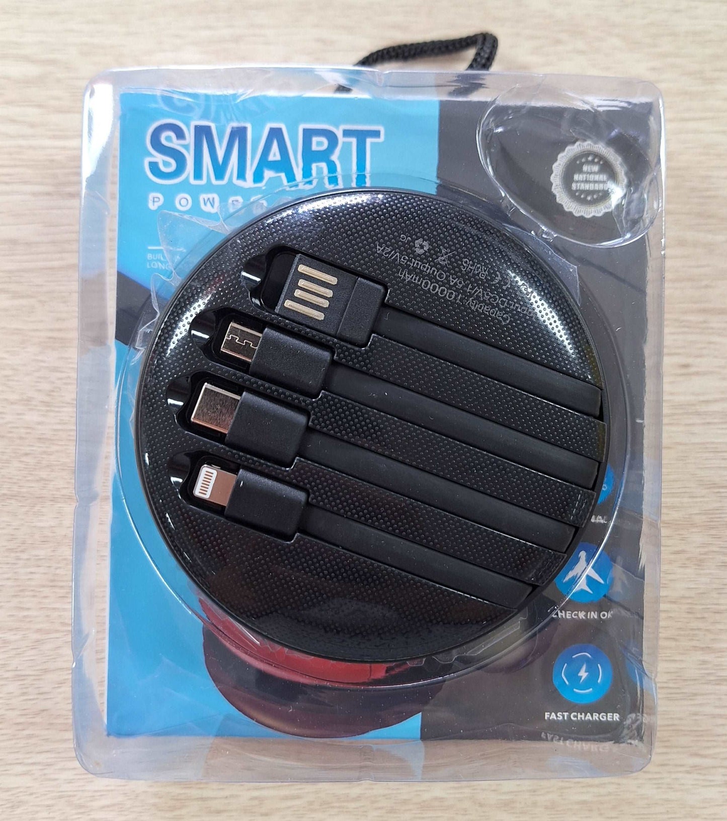 4 in 1 USB 10000mah Fast Charging Smart PowerBank