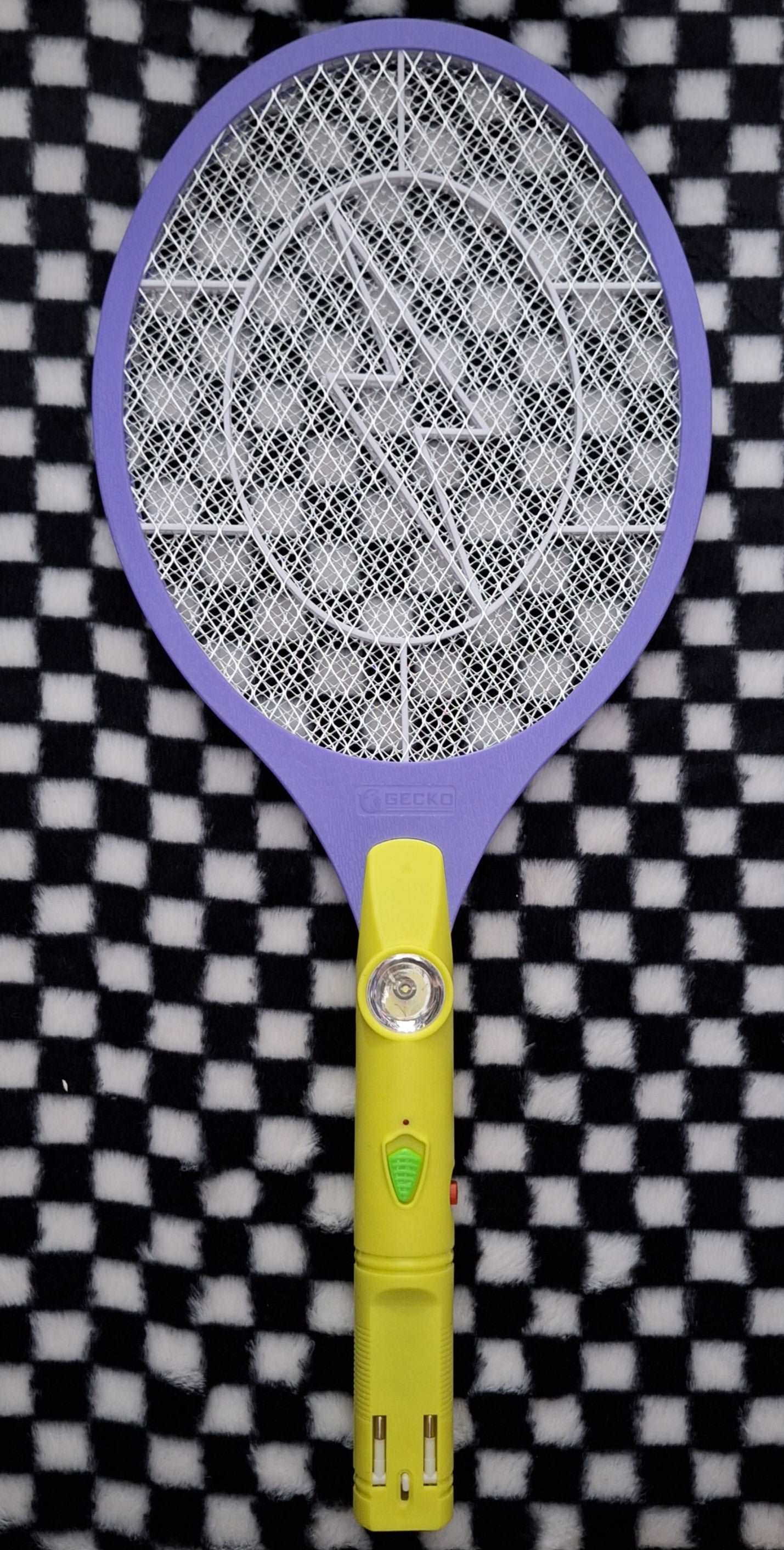 Rechargeable Mosquito/Fly Swatter (Purple & Yellow)