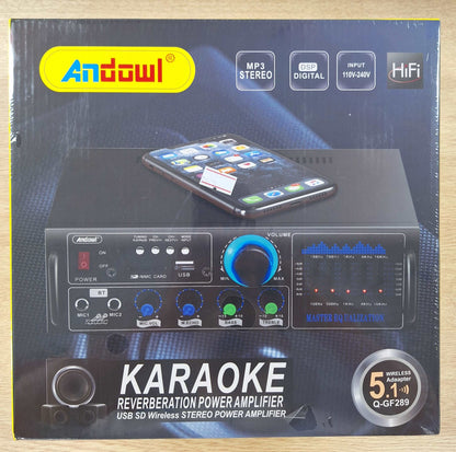 Andowl Karaoke Reverberation Power Amplifier