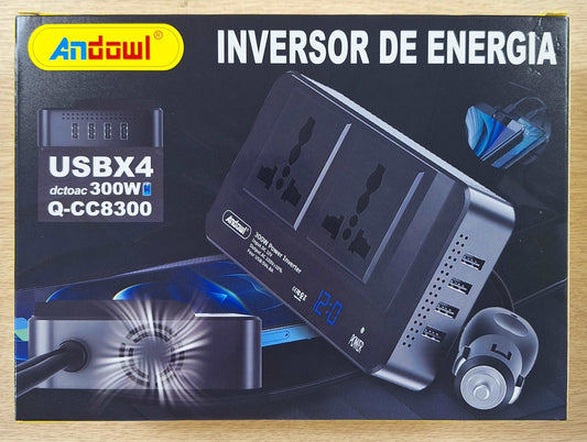 Andowl 300W Car Inverter ×4 USB