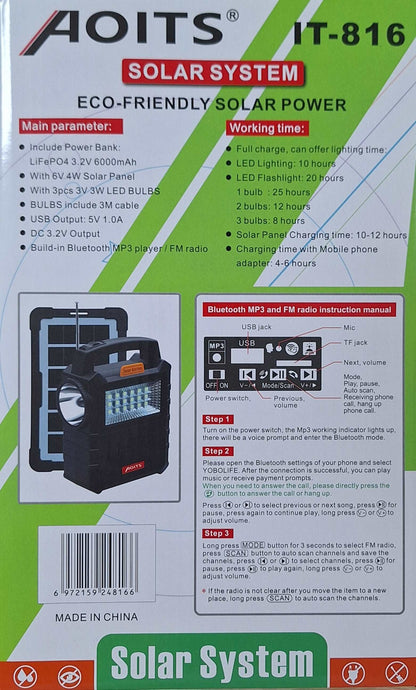 Aoits Multifunctional Mini Solar System Kit