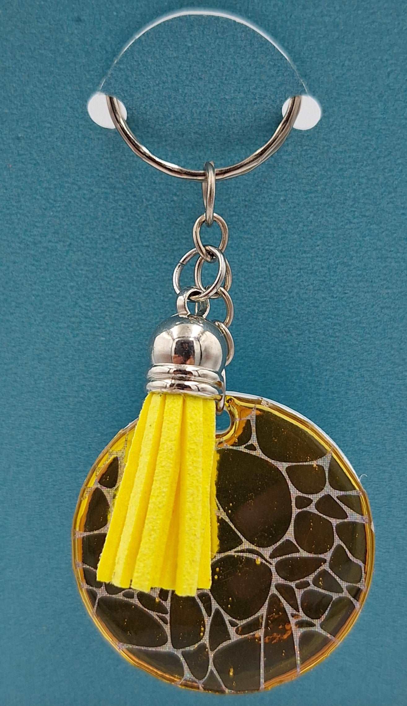 Custom-made Gold & Yellow Keyring