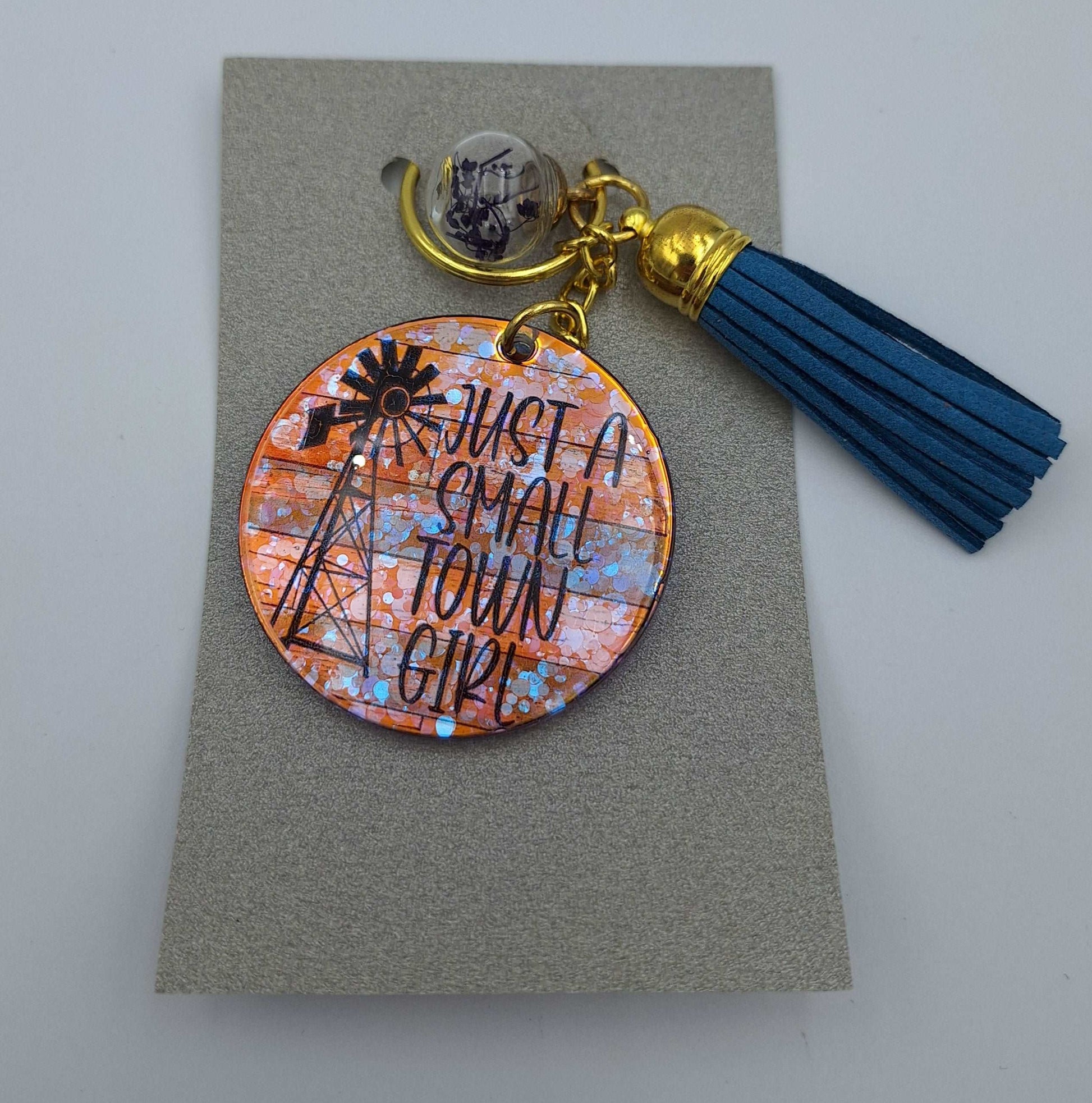 Just A Small Town Girl Custom-made Keyring