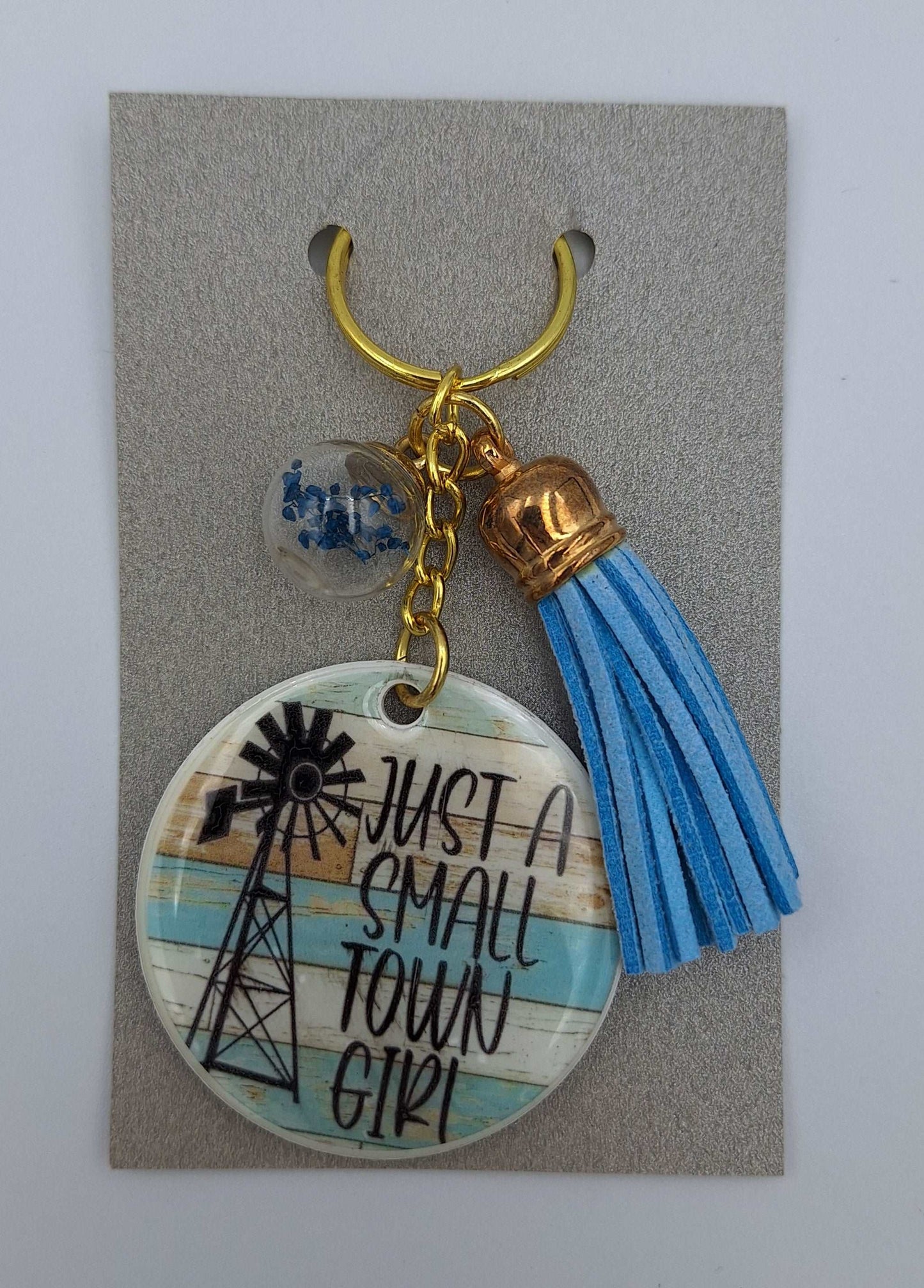 Just A Small Town Girl Custom-made Keyring