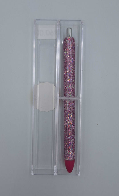 Custom Made Glitter and Resin Gel Pen