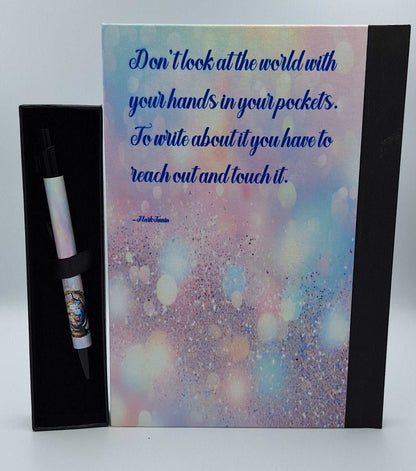 Custom Printed NoteBook (Quoted) With Matching Pen