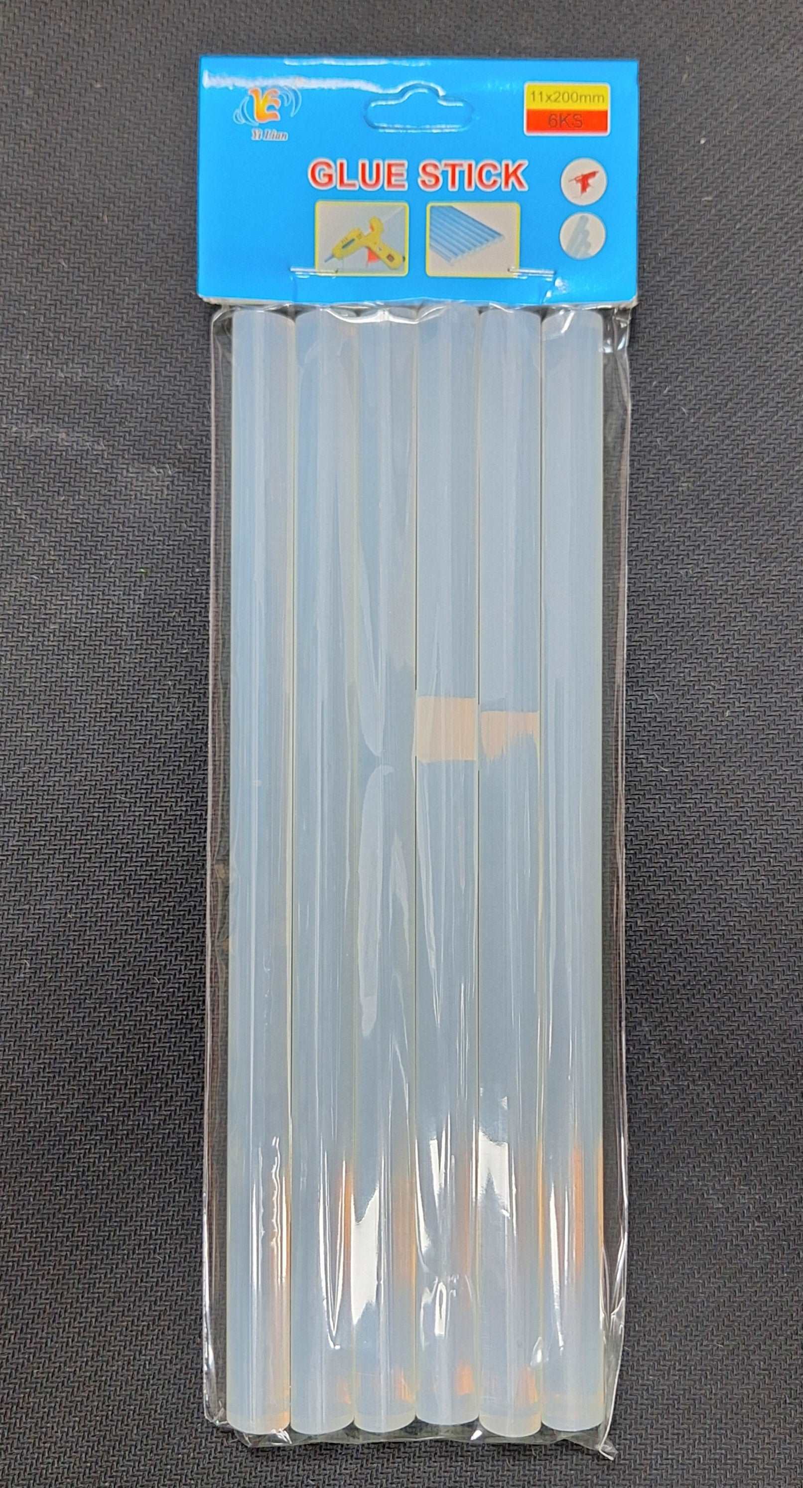 6pc Glue Sticks For Standard Size Glue Gun - 20cm (11x200mm)