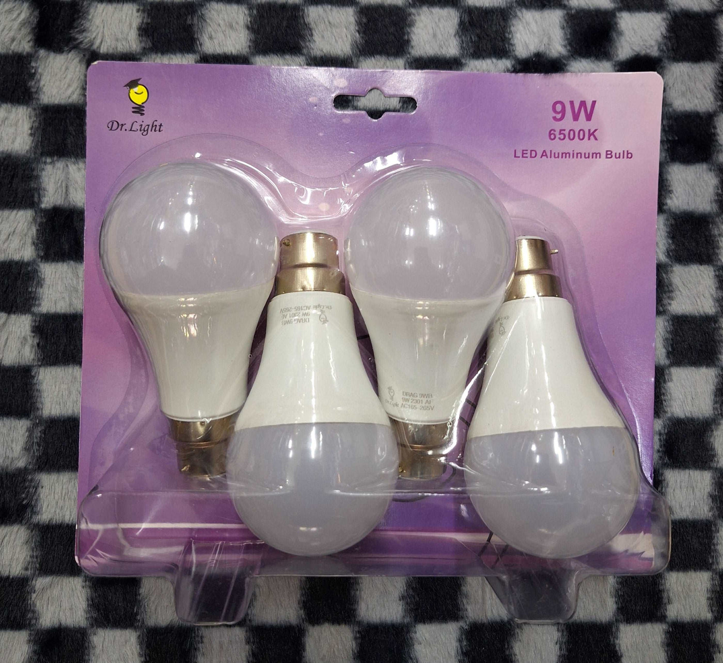 9watt Dr Light LED Aluminum Bayonet Bulbs - 4pc B22