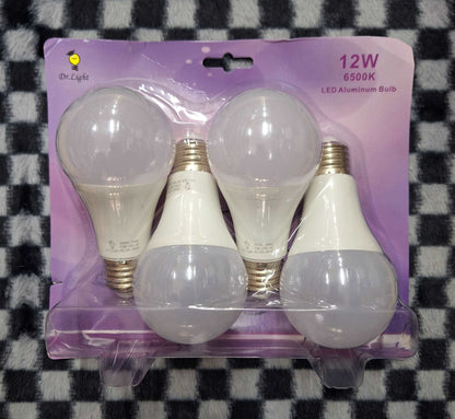 12watt Dr Light LED Aluminum Screw In Bulbs - 4pc E27