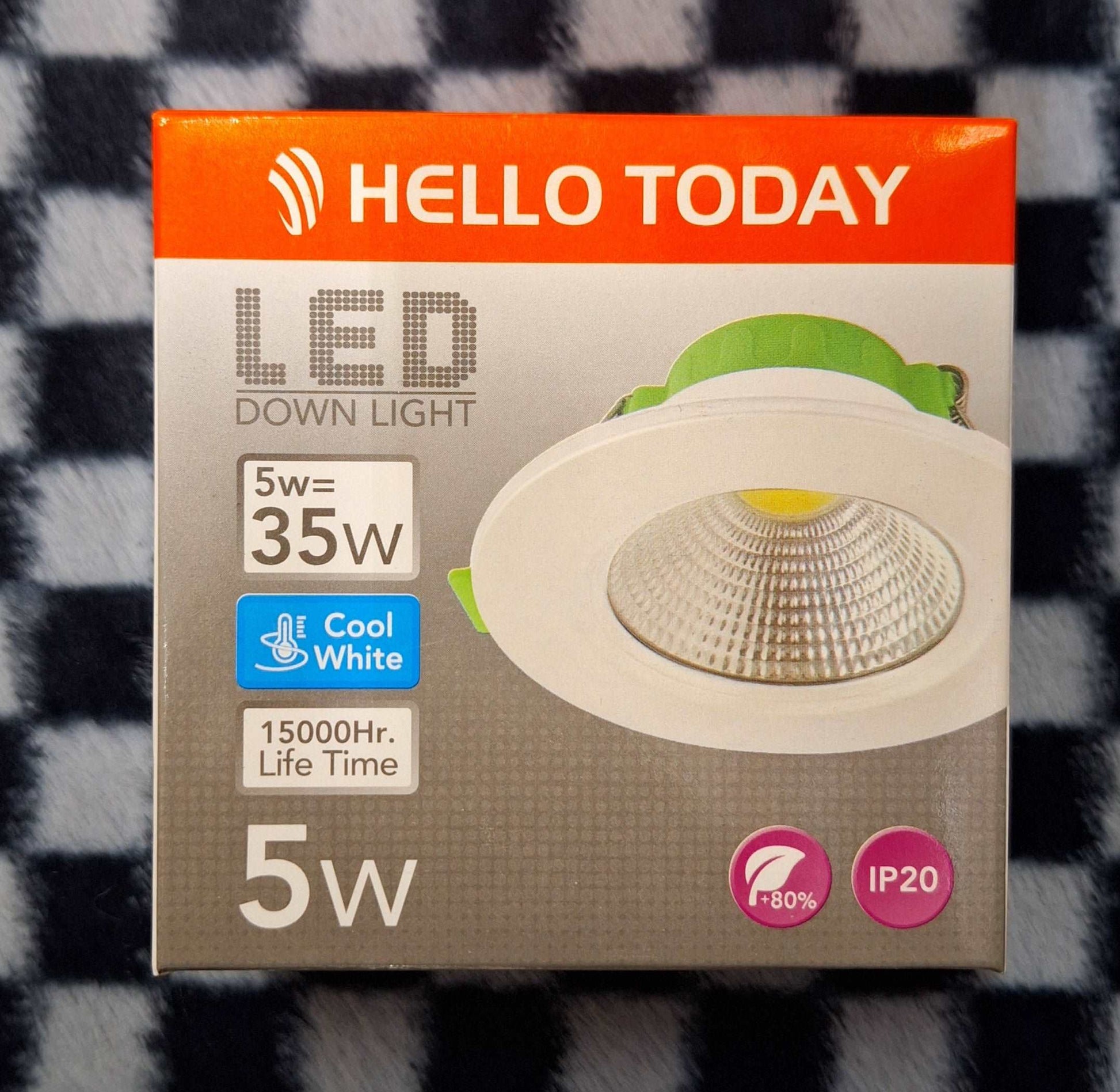 Hello Today 5w 420LM Down Light - Cool White