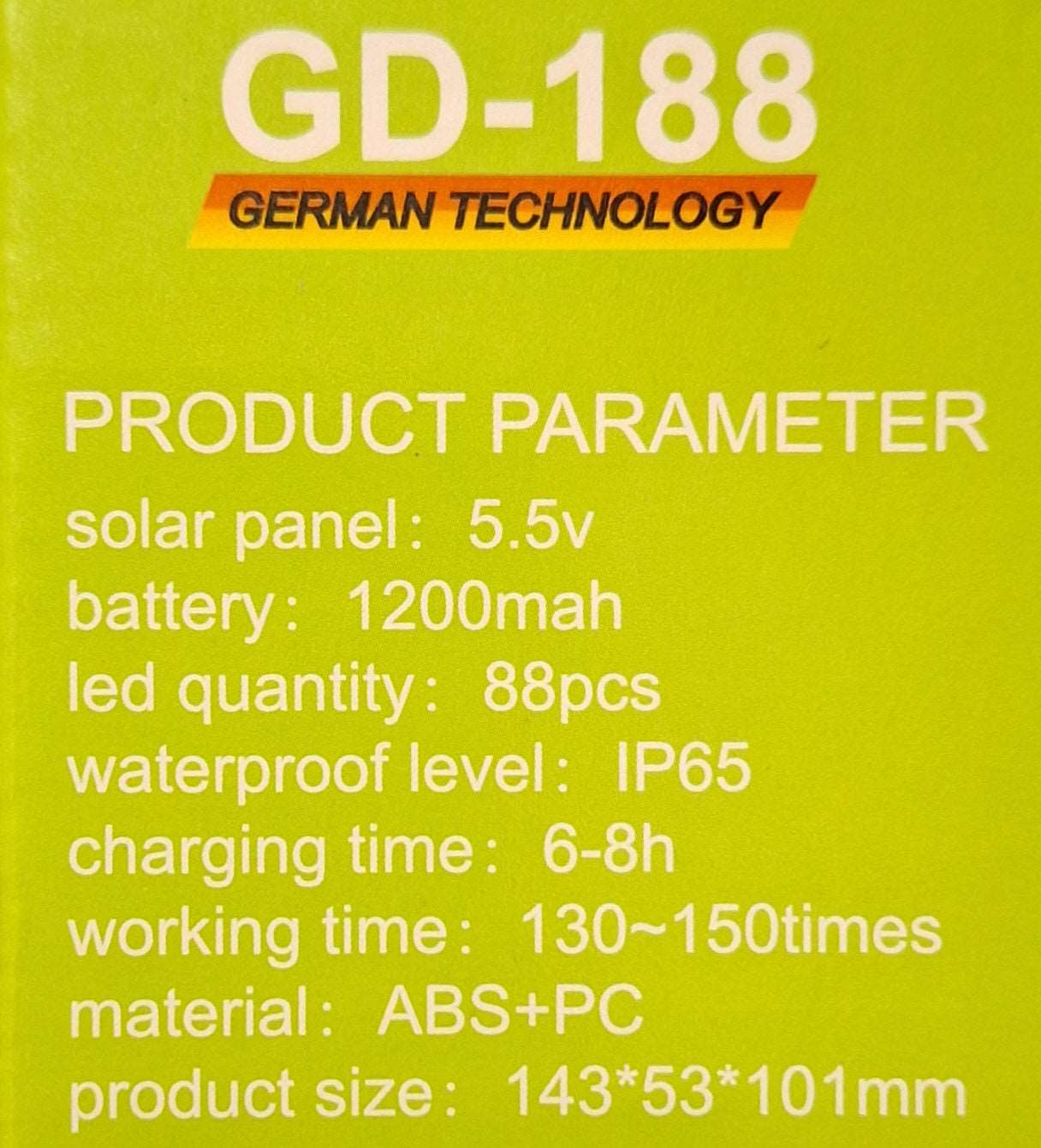 GDPLUS Solar Motion Lamp