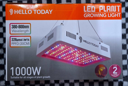 Hello Today 1000W LED Grow Light For Plants