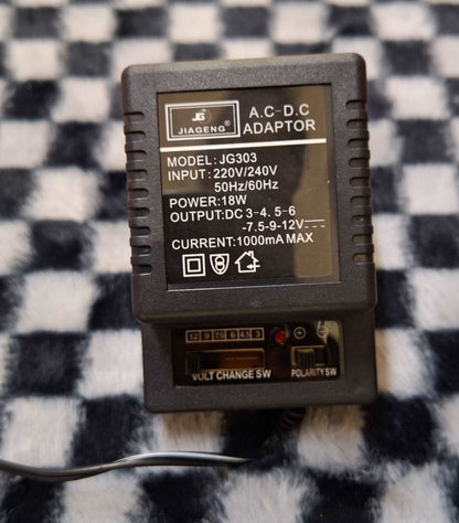 Jiageng AC.DC Adaptor With Manual Voltage Adjustment