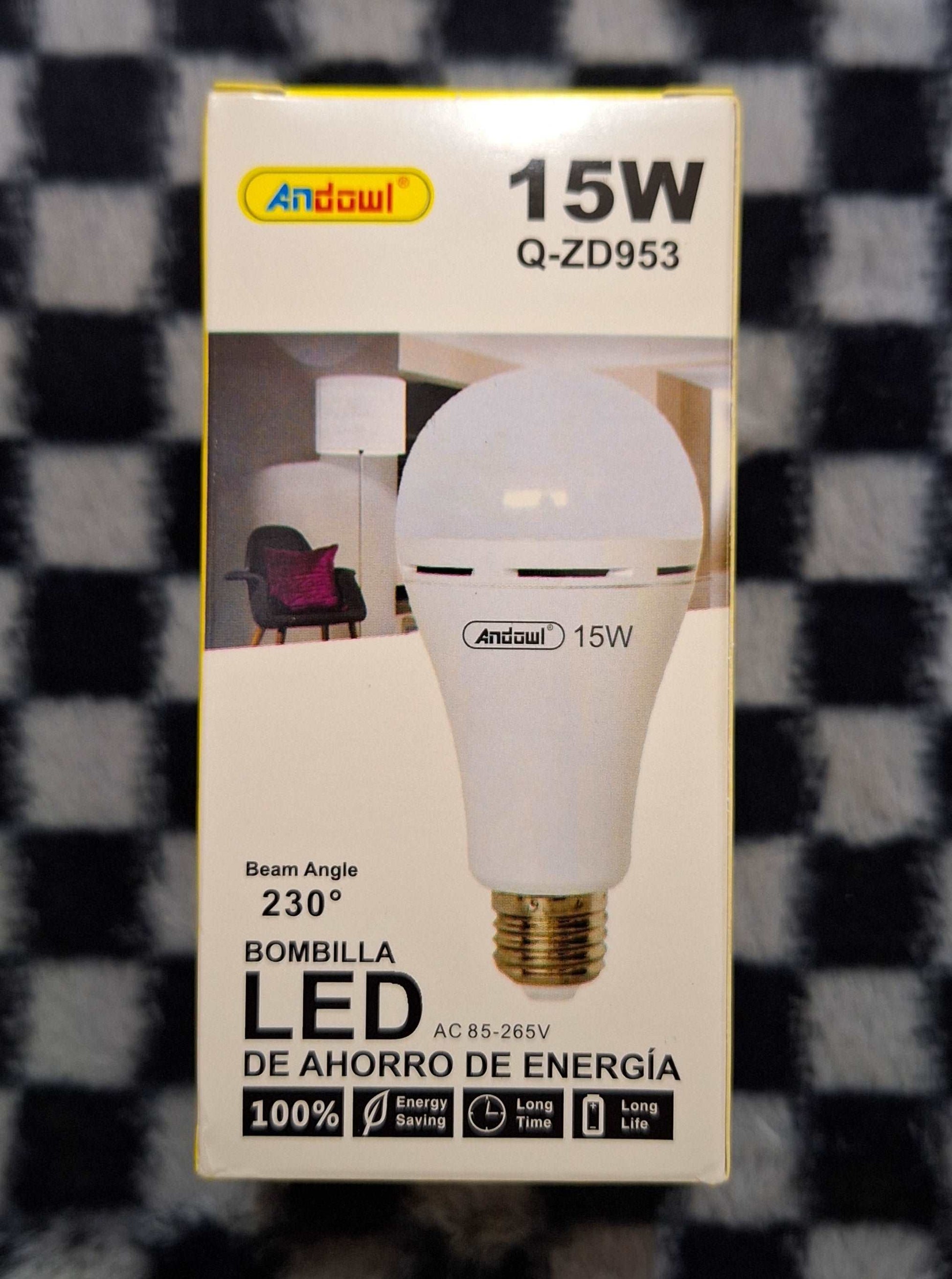 Andowl Rechargeable 15w E27 LED Bulb